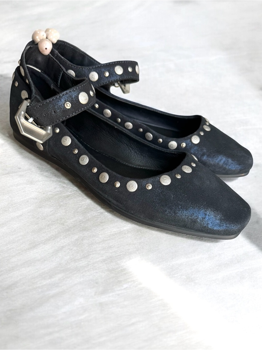 🆕 Free People Mystic Mary Jane Studded Ankle Flats